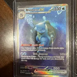 Pokemon Blastoise ex 200/165 SIR SV151 English NM Fresh Pull Full Art Holo - Image 5