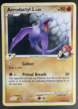 Aerodactyl GL LV.62 55/111 Regular - 2009 Rising Rivals - Pokemon TCG - LP - Image 1