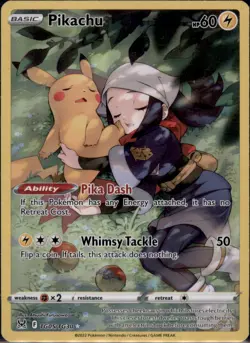 Pikachu #TG05/TG30 Ultra Rare Lost Origin Trainer Gallery Pokemon 2022 LP - Image 1