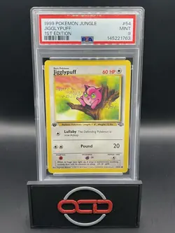 1999 Pokemon Jungle 1st Edition Jigglypuff #54 PSA 9 Mint - Image 1