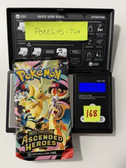 (HEAVY)🔥 22.52g Pokemon TCG Ascended Heroes Booster Pack Factory Sealed✅ - Image 1