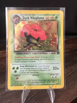 Pokemon Dark Vileplume Team Rocket Holo Rare Unlimited 13/82 2000 60 HP English - Image 1