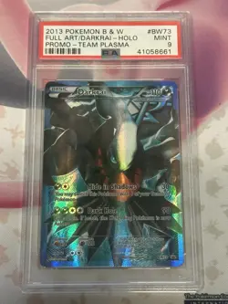 2013 POKEMON BLACK STAR PROMO DARKRAI #BW73 FULL ART PSA 9 MINT - Image 1