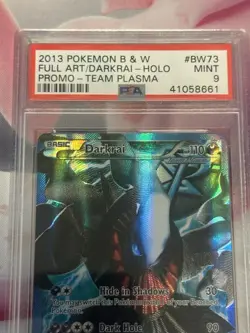 2013 POKEMON BLACK STAR PROMO DARKRAI #BW73 FULL ART PSA 9 MINT - Image 2