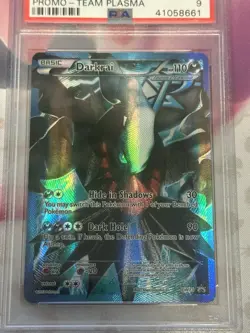 2013 POKEMON BLACK STAR PROMO DARKRAI #BW73 FULL ART PSA 9 MINT - Image 3