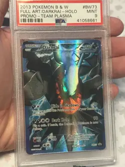 2013 POKEMON BLACK STAR PROMO DARKRAI #BW73 FULL ART PSA 9 MINT - Image 4
