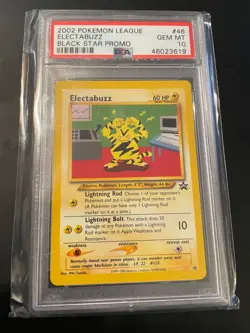 PSA 10 2002 Electabuzz Pokemon League Black Star Promo #46 - Image 1