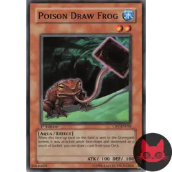 Yugioh Poison Draw Frog CRV-EN028 Common 1st Edition NM - Image 1