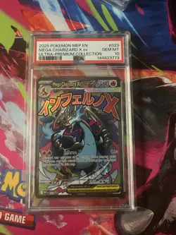 2025 POKEMON PROMO ULTRA-PREMIUM COLLECTION #023 MEGA CHARIZARD X EX PSA 10 #023 - Image 1