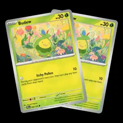 2x Budew 004/131 Prismatic Evolutions Deck Building Set Near Mint Pokemon TCG - Image 1