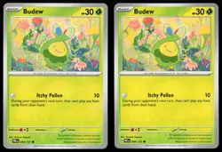 2x Budew 004/131 Prismatic Evolutions Deck Building Set Near Mint Pokemon TCG - Image 2