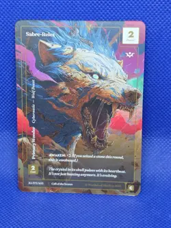Wonders of the First Sabre-Relex Formless Foil Alt Art Call of the Stones CoTS - Image 1