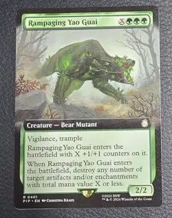Rampaging Yao Guai #401 Extended Art Not Foil MTG Fallout Magic Card - Image 1