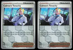 2x Colress's Tenacity 057/064 Reverse Holo Shrouded Fable Near Mint Pokemon TCG - Image 2