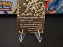 1999 Pokemon Burger King 23K Gold Plated Pokemon Card - Mewtwo - Image 5