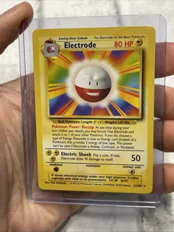 POKEMON ELECTRODE VINTAGE WOTC BASE SET NON-HOLO 21/102 NINTENDO RARE CARD NM - Image 1
