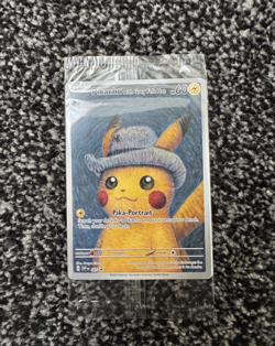Pokemon TCG: Van Gogh Pikachu with Grey Felt Hat SVP 085 Promo Card - Sealed ✅ - Image 1