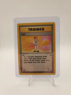 Pokemon TCG Trainer Lass Base Set Unlimited Rare Card 75/102 Vintage 1999 - Image 4