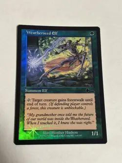 Weatherseed Elf FOIL Urza's Legacy NM Green Common MAGIC MTG CARD - Image 1