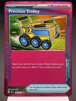 Precious Trolley 185/191 - Ace Spec Rare - Surging Sparks Pokemon Card MINT - Image 1