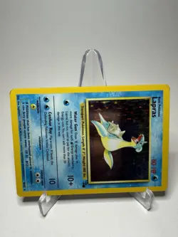 1999 Pokemon LAPRAS Fossil Set HOLO Foil Rare Unlimited Edition Card 10/62 - Image 2