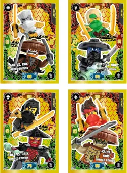 LEGO Ninjago Dragons Rising Trading Cards Series 11 – 4 Sealed Packs + 1 Limited - Image 2