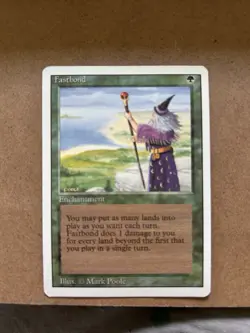 MTG: Fastbond REVISED 3ED : RARE ill Mark Poole - Image 1