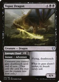 MTG Topaz Dragon (153/1080) Commander Legends Battle for Baldur's Gate LP - Image 1