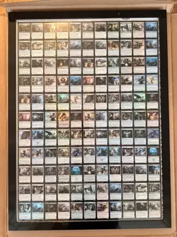 Magic the Gathering Uncut Framed 2017. Curve Wizards Foil Sheet - Image 1