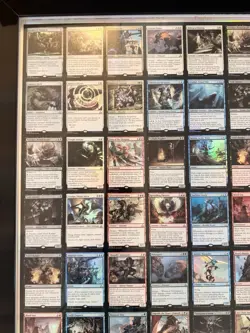 Magic the Gathering Uncut Framed 2017. Curve Wizards Foil Sheet - Image 2