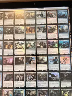 Magic the Gathering Uncut Framed 2017. Curve Wizards Foil Sheet - Image 3