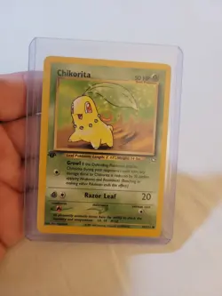 Neo Genesis Chikorita 1st Edition 54/111 LP Pokemon TCG - Image 1