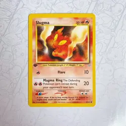 Pokemon TCG Slugma Neo Revelation 53/64 Regular 1st Edition Common - Image 1