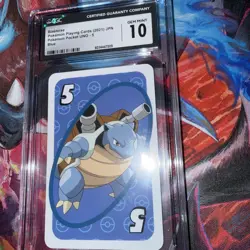 Blastoise – CGC 10 GEM MINT – 2021 Japanese Pokemon Pocket UNO Card #5 Blue - Image 2
