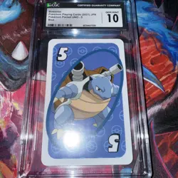 Blastoise – CGC 10 GEM MINT – 2021 Japanese Pokemon Pocket UNO Card #5 Blue - Image 4