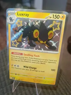 Pokemon TCG Luxray 137/091 Paldean Fates Baby Shiny Holo Rare NM - Image 2