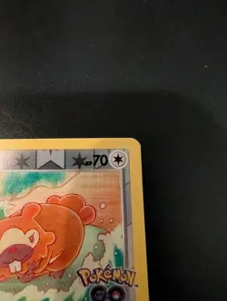 Bidoof 059/078 Peelable Ditto Reverse Holo Pokemon GO Stamp Pokemon TCG Card NM - Image 3