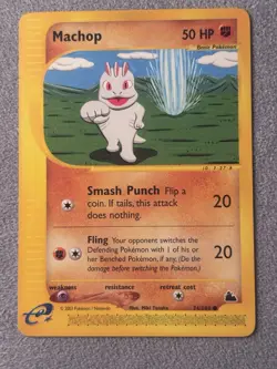 Pokemon TCG Machop 74/144 Skyridge E Reader NM Never Played - Image 1
