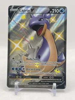 2021 Shiny Lapras V SV110/SV122 Full Art Rare Pokemon Shining Fates - Image 1
