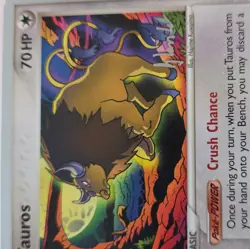 Pokemon Tauros EX Crystal Guardians 12/100 Holo Basic 70 HP World Championships… - Image 2