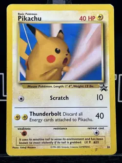 Pikachu (SNAP Promo) 26 WOTC Black Star Promo Pokemon Card - Image 3