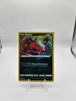 RARE Yveltal Pokemon 046/072 Shining Fates 46/72 Textured Holo NM - Image 1