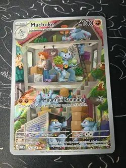 Pokemon 151 Machoke Illustration Rare 177/165 NM Pack Fresh Tetsu Kamaya Art - Image 1
