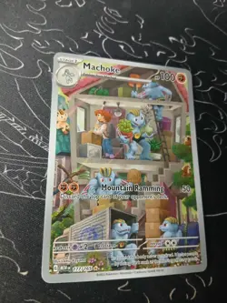 Pokemon 151 Machoke Illustration Rare 177/165 NM Pack Fresh Tetsu Kamaya Art - Image 2
