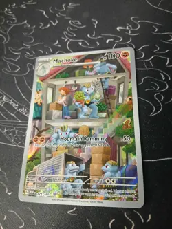 Pokemon 151 Machoke Illustration Rare 177/165 NM Pack Fresh Tetsu Kamaya Art - Image 3