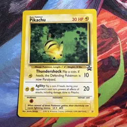 LP Pikachu 27 WOTC Black Star Promo Series Nintendo Pokemon Card - Image 1
