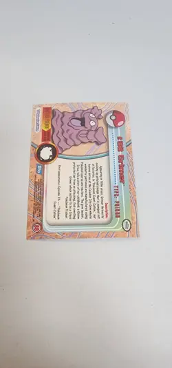 2000 Topps Pokemon Blue Logo: Grimer Foil #88 - Image 3
