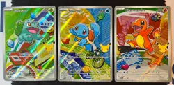 Pokemon TCG First Partner Illustration Collection Series 1 Kanto GEN 1 Starters - Image 1