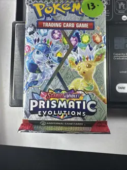 22.43g Prismatic Evolutions Pokemon Booster Pack New Sealed - Image 2