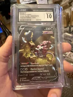 2023 Pokemon SWSH Crown Zenith Hoopa V Galarian Gallery #GG53/GG70 CGC 10 - Image 1